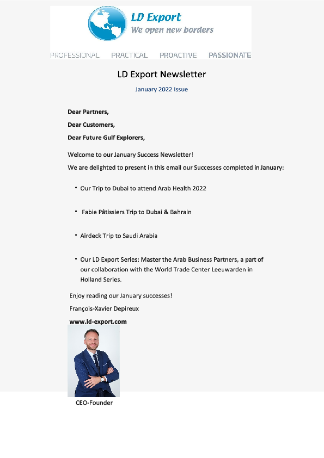 LD Export Newsletter January 2022